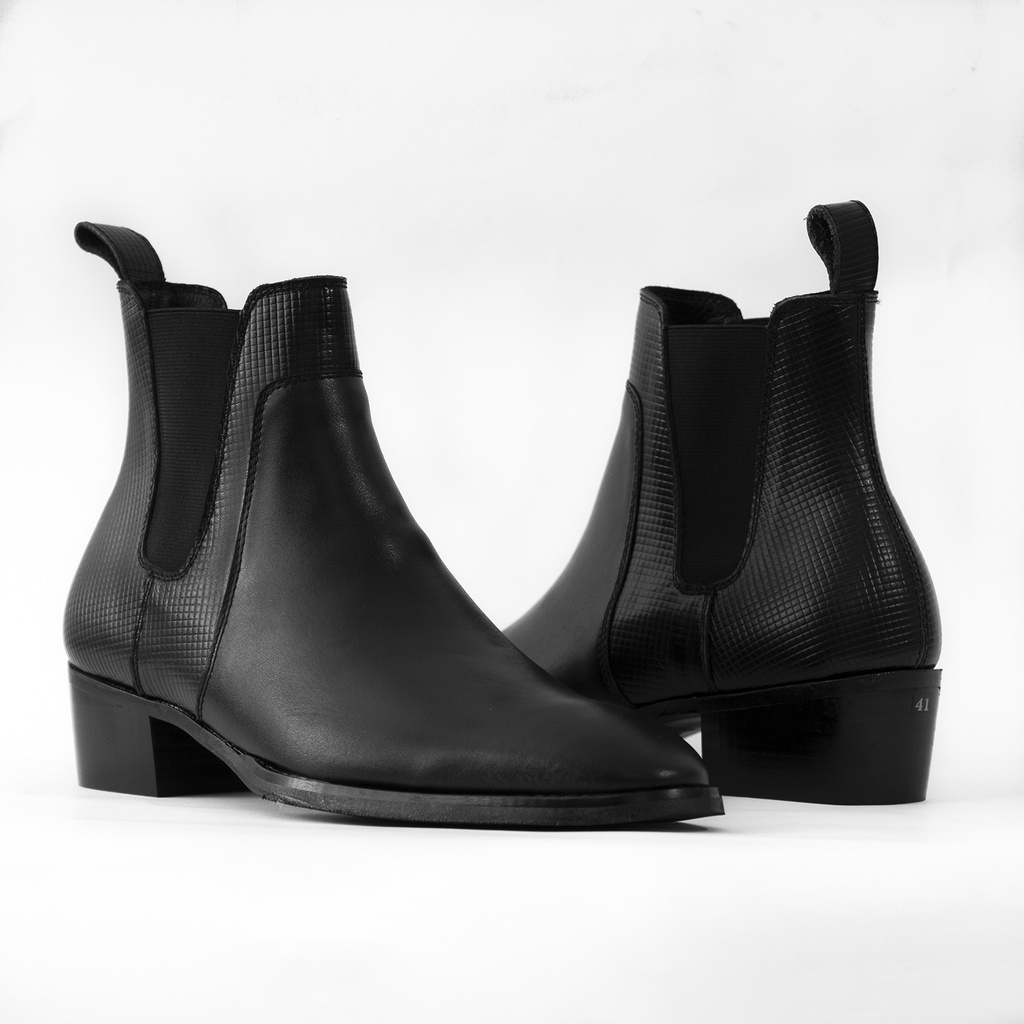 Giày da nam G2 chelsea boot đế cao 5cm kiểu giày tây trẻ trung bằng da nappa cao cấp sang trọng bào hành 24 tháng