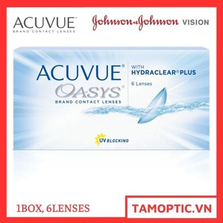 [6 lenses] Kính Áp tròng dài ngày ACUVUE OASYS with HYDRACLEAR PLUS Johson&Johnson