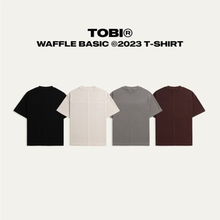 Áo thun tay lỡ Waffle TOBI