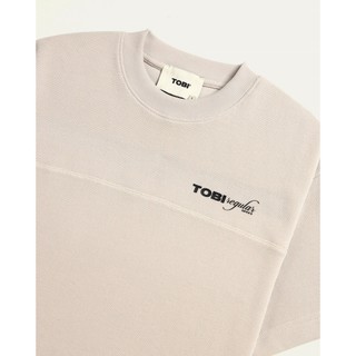Áo thun tay lỡ Waffle TOBI