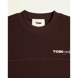 Áo thun tay lỡ Waffle TOBI