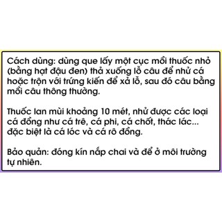 Mồi thuốc bắc chuyên cá rô đồng