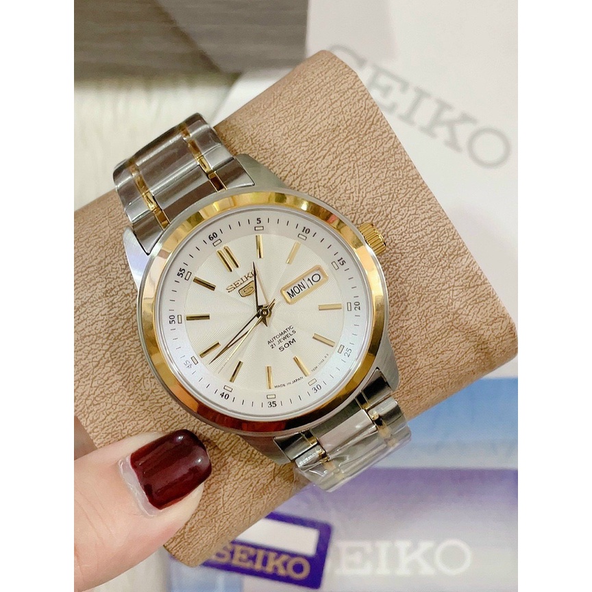 Đồng Hồ Nam Seiko 5 Automatic Dây Thép - Size 43mm