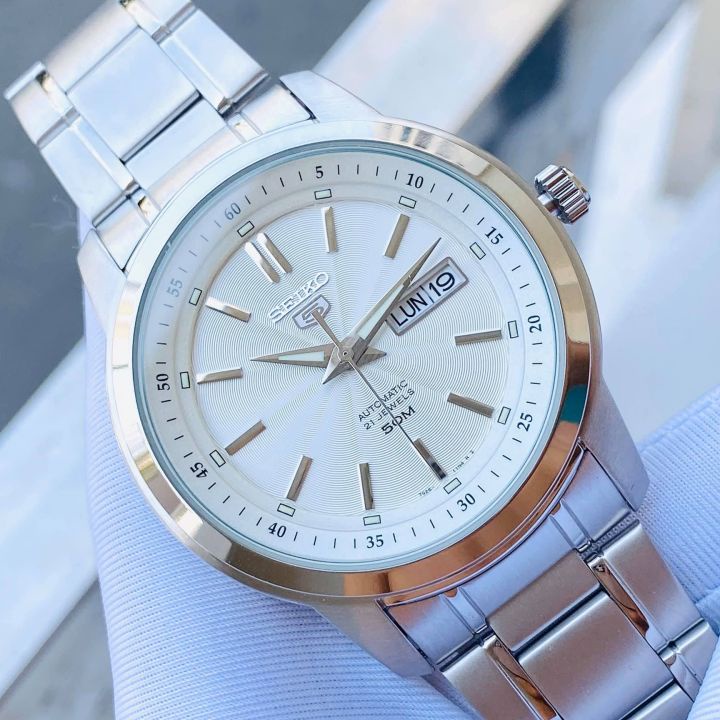 Đồng Hồ Nam Seiko 5 Automatic Dây Thép - Size 43mm