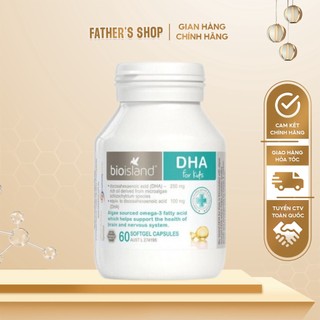 Bioisland DHA bổ sung cho bé - 60 viên Mẫu mới