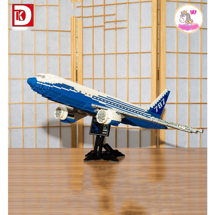 Đồ Chơi Lắp Ráp Kiểu LEGO Mô Hình Chuyên Cơ Máy Bay The Boeing 787 VietnamAirlines Dreamliner Với 1349+ PCS DK80009