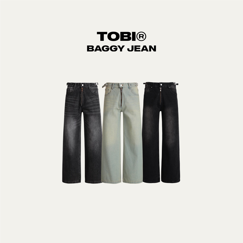 Quần Jean Ống Rộng Baggy TOBI