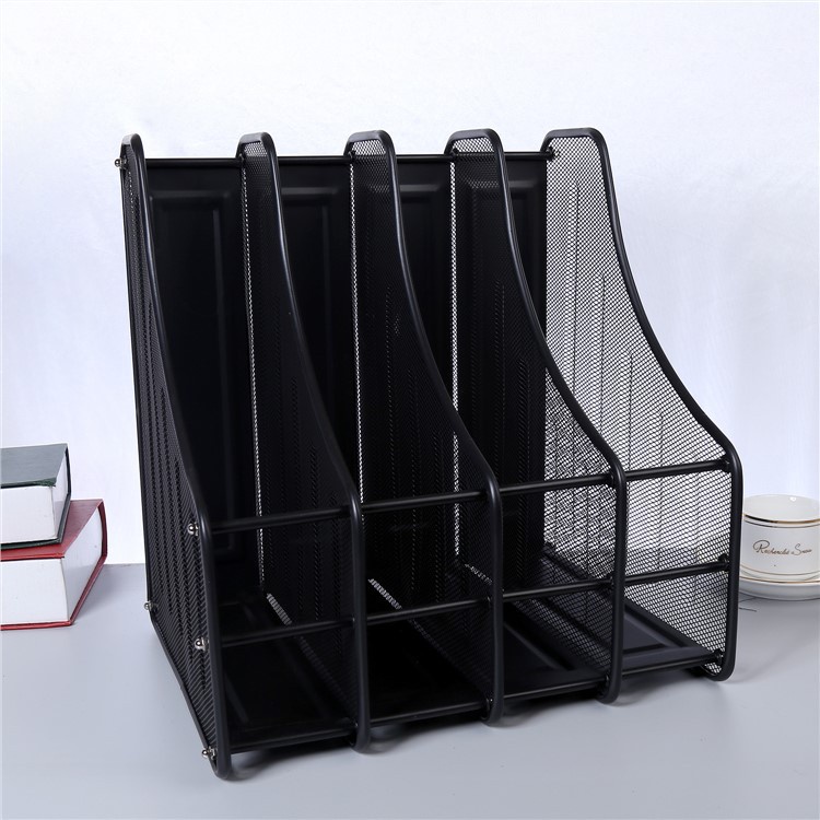 Kệ Lưới Bốn Tầng Bằng Kim Loại Sắt Đựng Tài Liệu / Sách Tiện Dụng