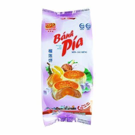 Bánh pía đậu xanh sầu riêng 5 sao Tân Huê Viên 600gr