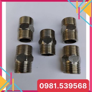 Nối 2 đầu ren ngoài 21mm, 2 đầu răng trong 21mm