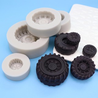 Khuôn Silicone Tạo Hình Bánh Xe Trang Trí Bánh