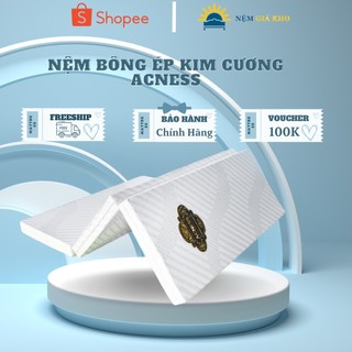 Nệm Bông Ép Kim Cương Acness Chính Hãng, Bảo Hành 10 Năm - Giao màu ngẫu nhiên