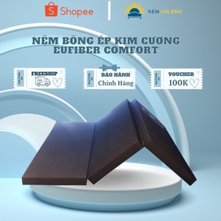Nệm bông ép Kim Cương Eufiber Comfort, Bảo hành 10 năm - Giao màu ngẫu nhiên