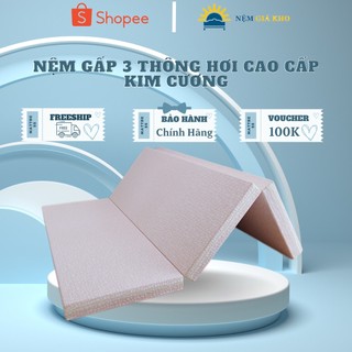 Nệm Gấp 3 Thông Hơi Cao Cấp Kim Cương Giá Rẻ, Bảo Hành 10 Năm