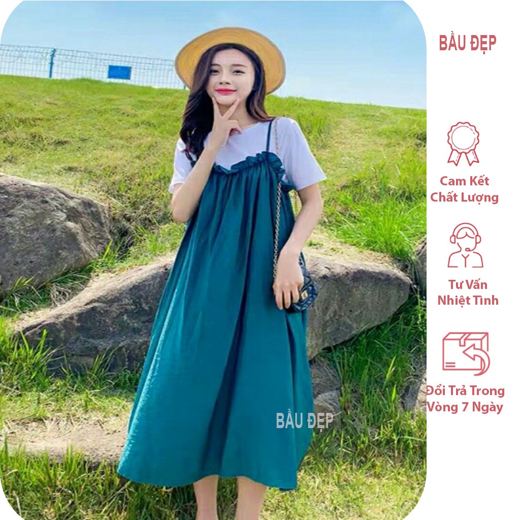 VÁY YẾM BẦU THỜI TRANG- ĐÂM YẾM BẦU 2 DÂY ĐẸP