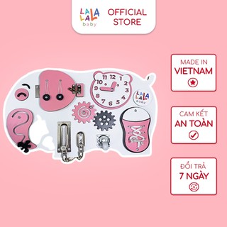 Busy board Bảng bận rộn chính hãng Lalala Baby, gỗ cao cấp, chắc chắn. LỖI 1 ĐỔI 1