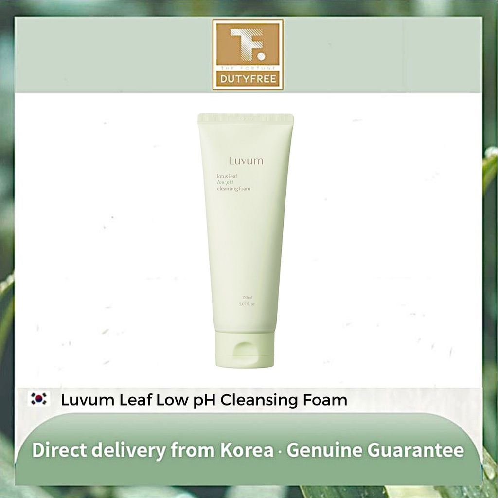 Sữa Rửa Mặt Chiết Xuất Lá Sen LUVUM Lotus Leaf Low pH 150ml Phù Hợp Với Mọi Loại Da