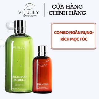 Bộ gội xịt Vijully dầu gội và xịt tinh dầu bưởi giảm rụng tóc, kích thích mọc tóc