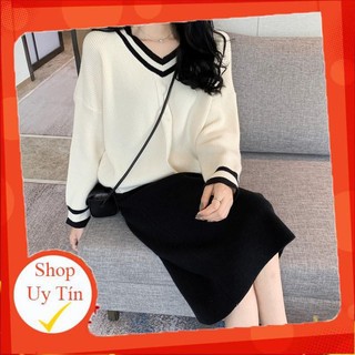 [CÓ SẴN] SET ÁO LEN + CHÂN VÁY ULZZANG