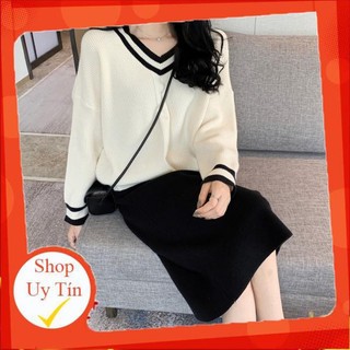 [CÓ SẴN] SET ÁO LEN + CHÂN VÁY ULZZANG