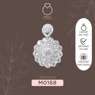 Tổng mặt xoàng to Bạc Ý S925 xi bạch kim cao cấp M7 | Mi.A Trang sức bạc