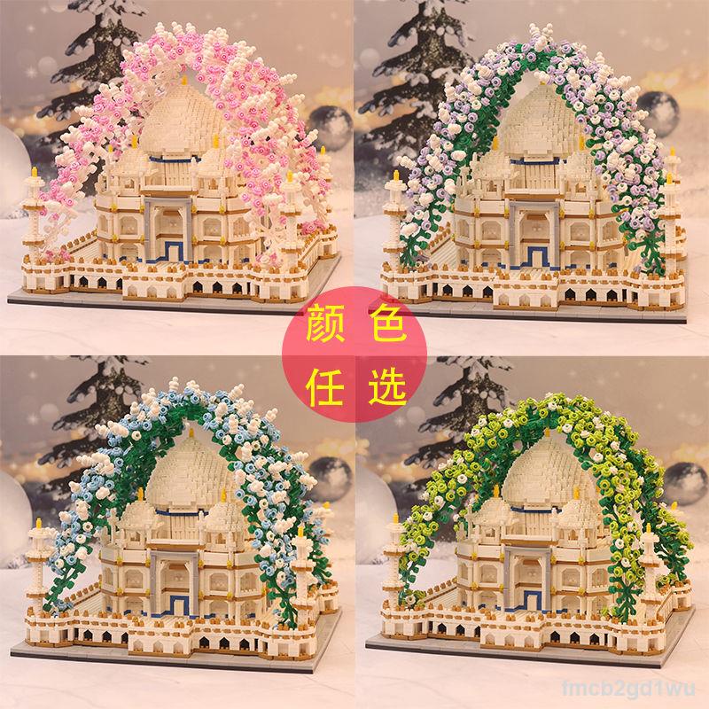 Mô hình HandmadeTương thích với Disney Garden Lâu Đài Các Khối Xây Dựng Người Lớn Độ Khó Cao Hạt Lớn Đồ Chơi Lắp