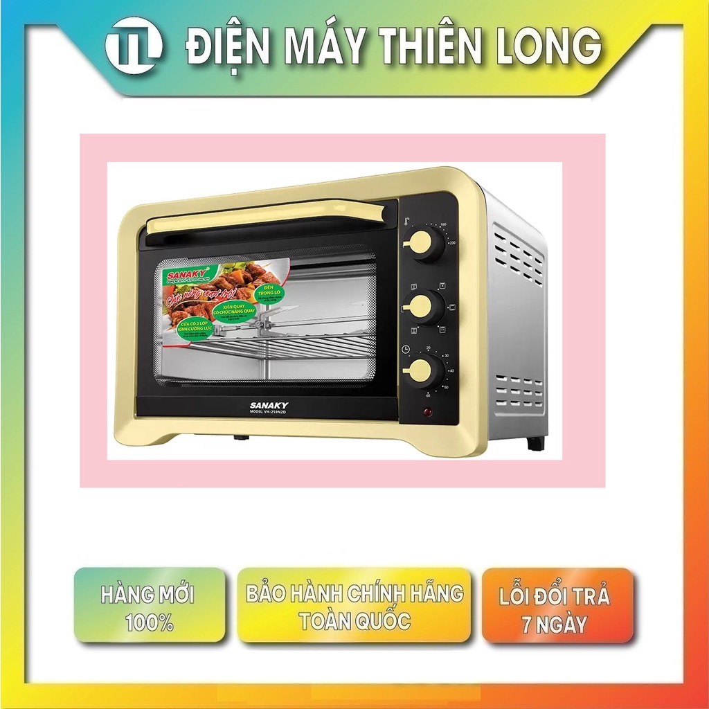 VH129N2D - Lò nướng Sanaky VH-129N2D - 2800W 120L Vỏ Inox