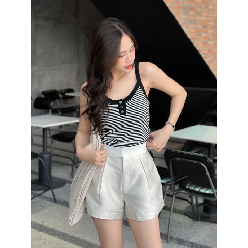 Áo Gân - 3689 - 2 Dây - 3 Nút - Kẻ Ngang