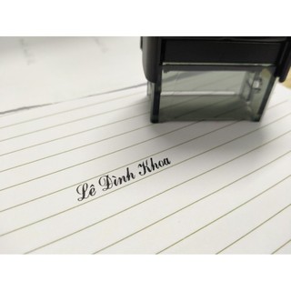 Khắc con dấu tên rõ dẹp, mộc tên, dấu vuông 1-2 dòng theo yêu cầu, shiny S222, tdstamp T214
