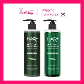 Dầu gội thảo dược sạch gàu, mát da đầu Hair Plus Oh fresh Deep Herbal 500ml
