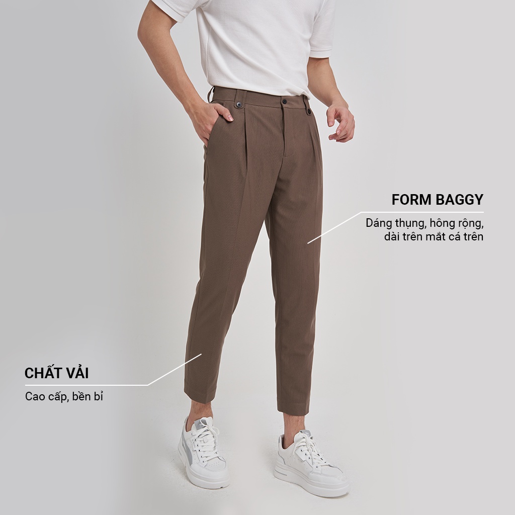 Quần Âu Nam Local Brand KRIK Form Baggy Chất Liệu Cao Cấp Không Bai Xù QA0425