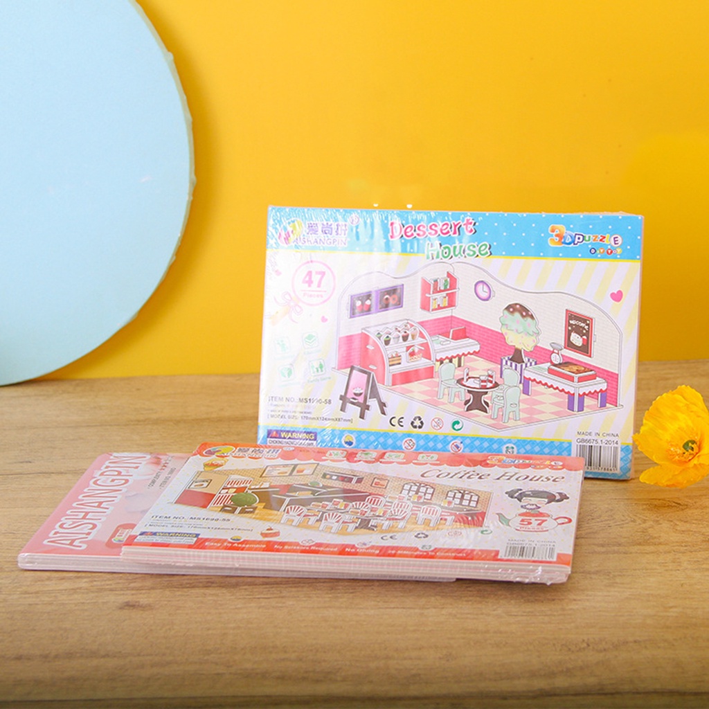 LAHOMIA Bộ Đồ Chơi Xếp Hình Bằng Giấy Và Xốp EPS DIY Cho Trẻ Em