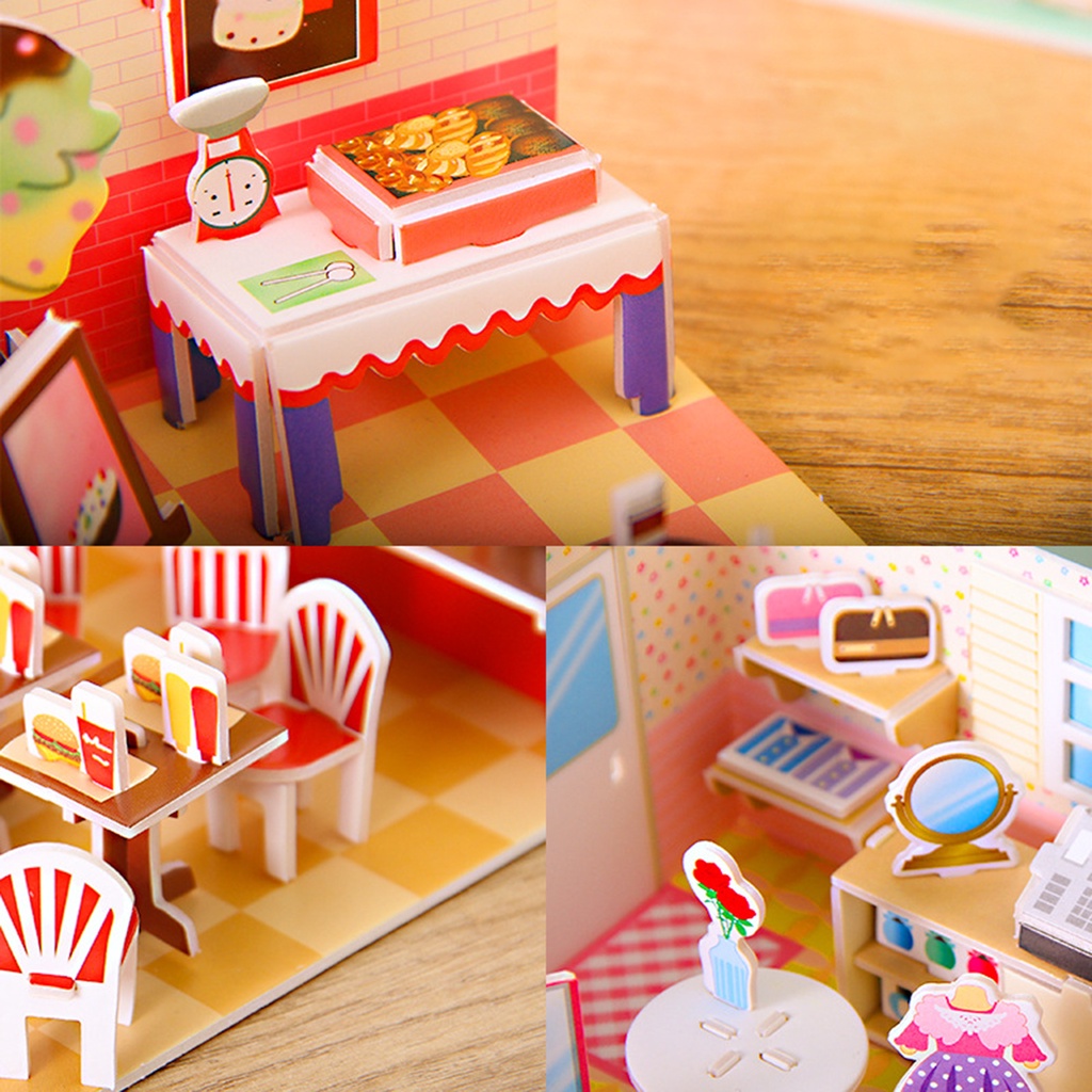 LAHOMIA Bộ Đồ Chơi Xếp Hình Bằng Giấy Và Xốp EPS DIY Cho Trẻ Em