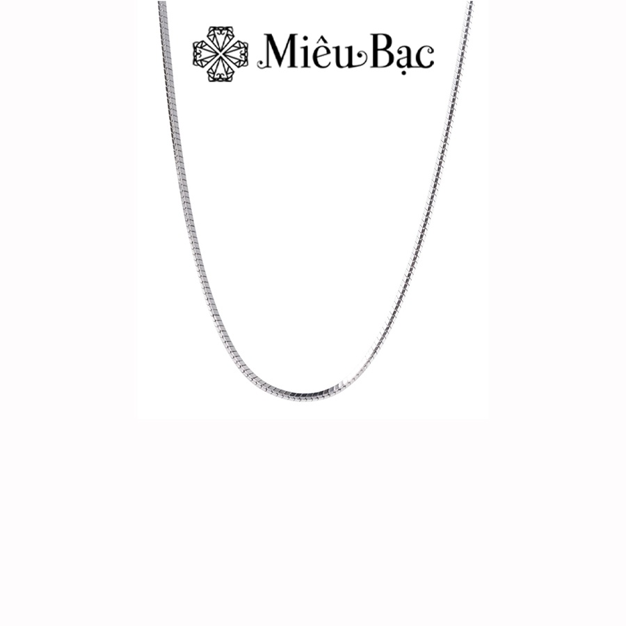 Dây chuyền bạc nữ trơn nhỏ chất liệu bạc s925 thời trang phụ kiện trang sức nữ Miêu Bạc D400116