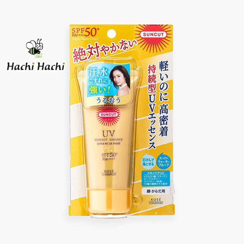 Tinh chất chống nắng chống thấm nước Kose Suncut UV 50+/PA++++ 60g - Hachi Hachi Japan Shop