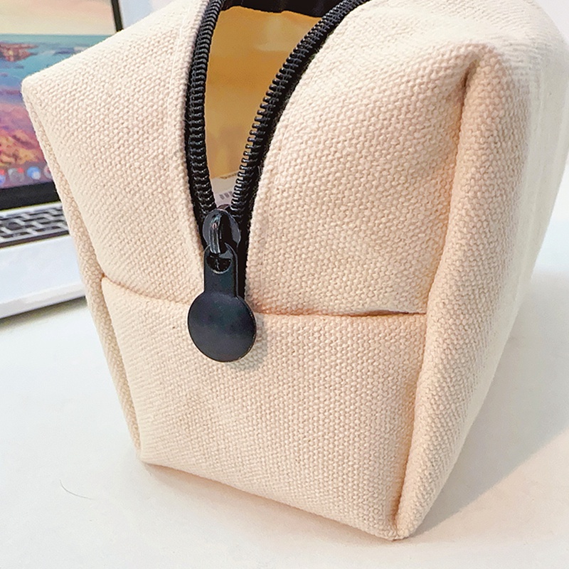 Túi Đựng Bút Bằng Vải Canvas Thiết Kế Hình Cún Con Dễ Thương Dành Cho Học Sinh