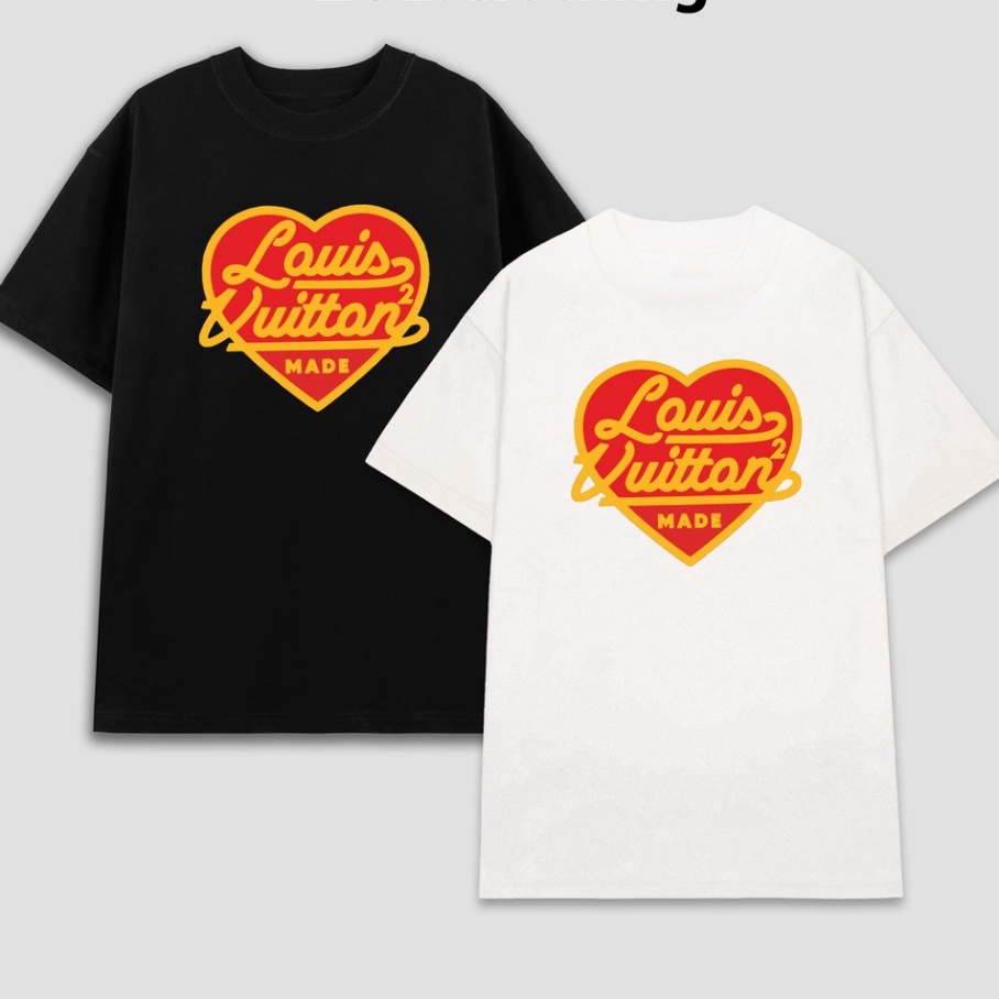 Áo Phông LV Trơn ❤ Áo Thun Tay Lỡ Logo In Chìm Chất chất cotton co dãn 4 chiều cực mát hot trend 2023.