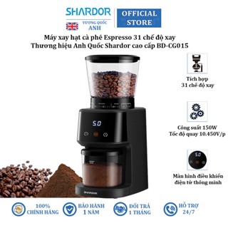 Máy xay cà phê Espresso cao cấp Shardor BD-CG015, bảo hành 1 năm - Hàng Nhập Khẩu