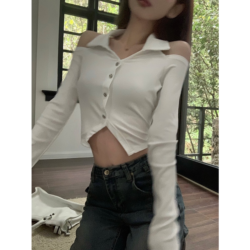 QKOOLE  Chân Váy Đuôi Cá Denim Mỏng Lưng Cao Thời Trang Mới Cho Nữ