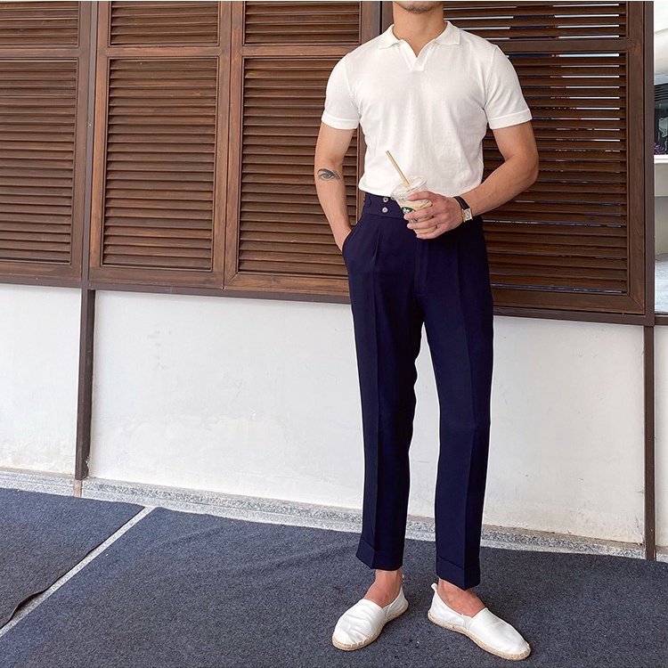 Áo Polo Nam Cổ V PoloPlesure Vải Cotton Xuất Xịn Chuẩn Form Sang Trọng Thanh Lịch