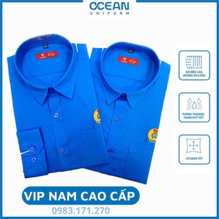 Áo công đoàn việt nam sơ mi nam dài tay cao cấp,chất liệu pangzim hàn quốc,logo sắc nét