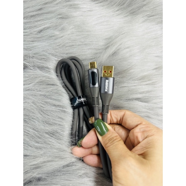 Cáp Sạc Nhanh 66w Mẩu Mới Có Led Báo Wach RC-C030 Chiều Dài Dây 1m