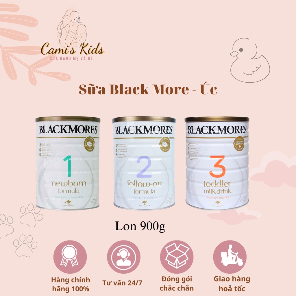 Sữa Bột BlackMore Nội Địa Úc số 1 2 3 - 900gr