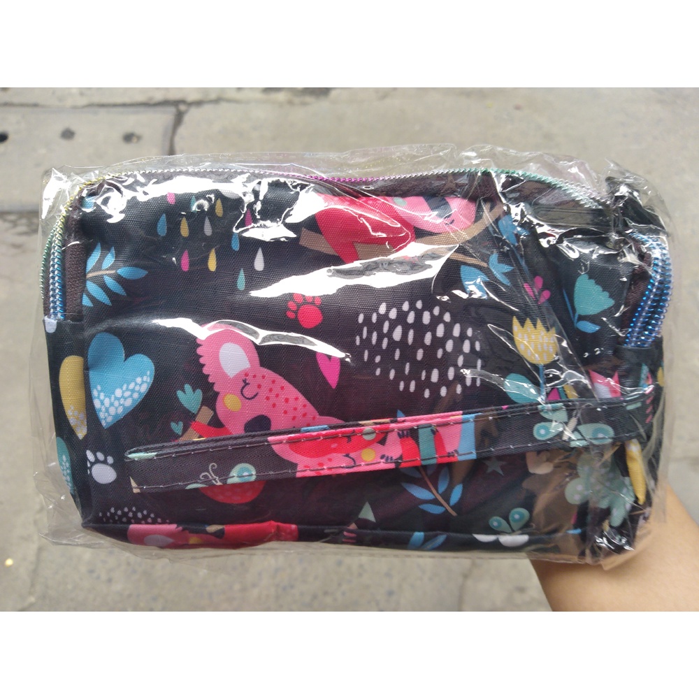 Ví cầm tay 3 ngăn vải dù siêu đẹp