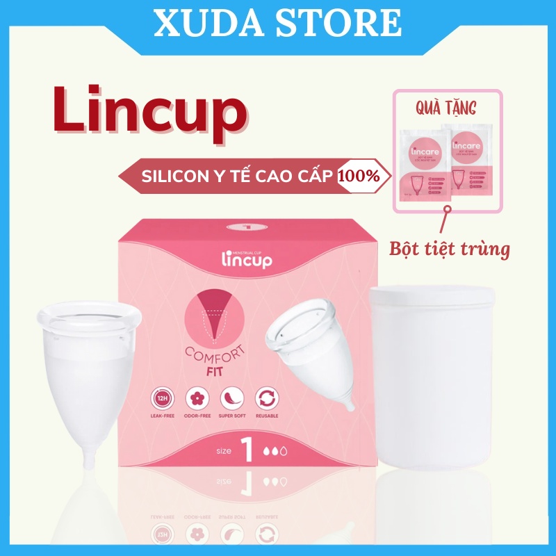 Cốc Nguyệt San LinCup Sensitive Lincup Lincup+  Cốc Nguyệt San Nhập Khẩu Mỹ 100% cam Kết Chính Hãng Lintimate