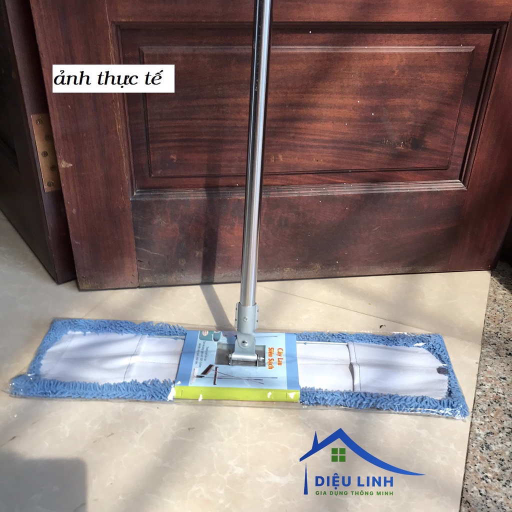 Cây lau nhà công nghiệp san hô 45cm sợi microfiber , chổi lau nhà tự vắt 360 siêu sạch siêu thấm hút hiệu quả tramanhsho