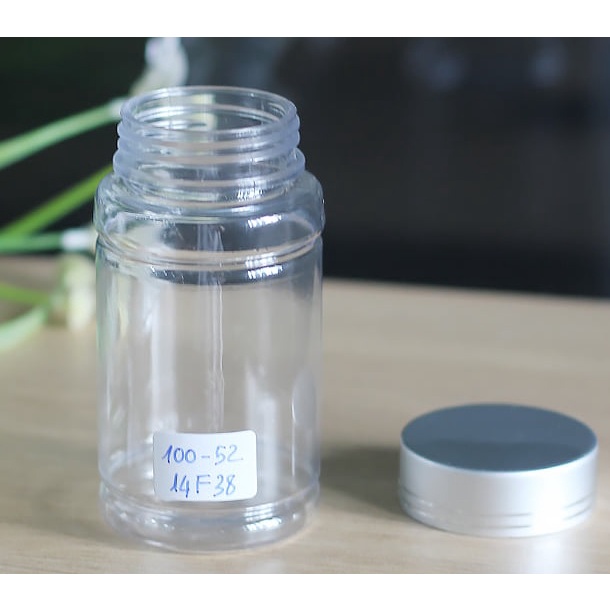Chai lọ nhựa đựng thuốc viên, 100 lọ đựng viên thuốc đông y thực phẩm chức năng 30-60 viên nang cứng