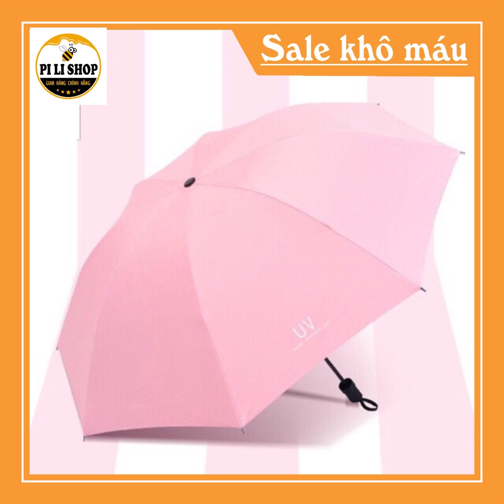Dù che mưa phủ lớp chống tia UV 2 lớp gấp gọn , ô chống nắng chất lượng cao