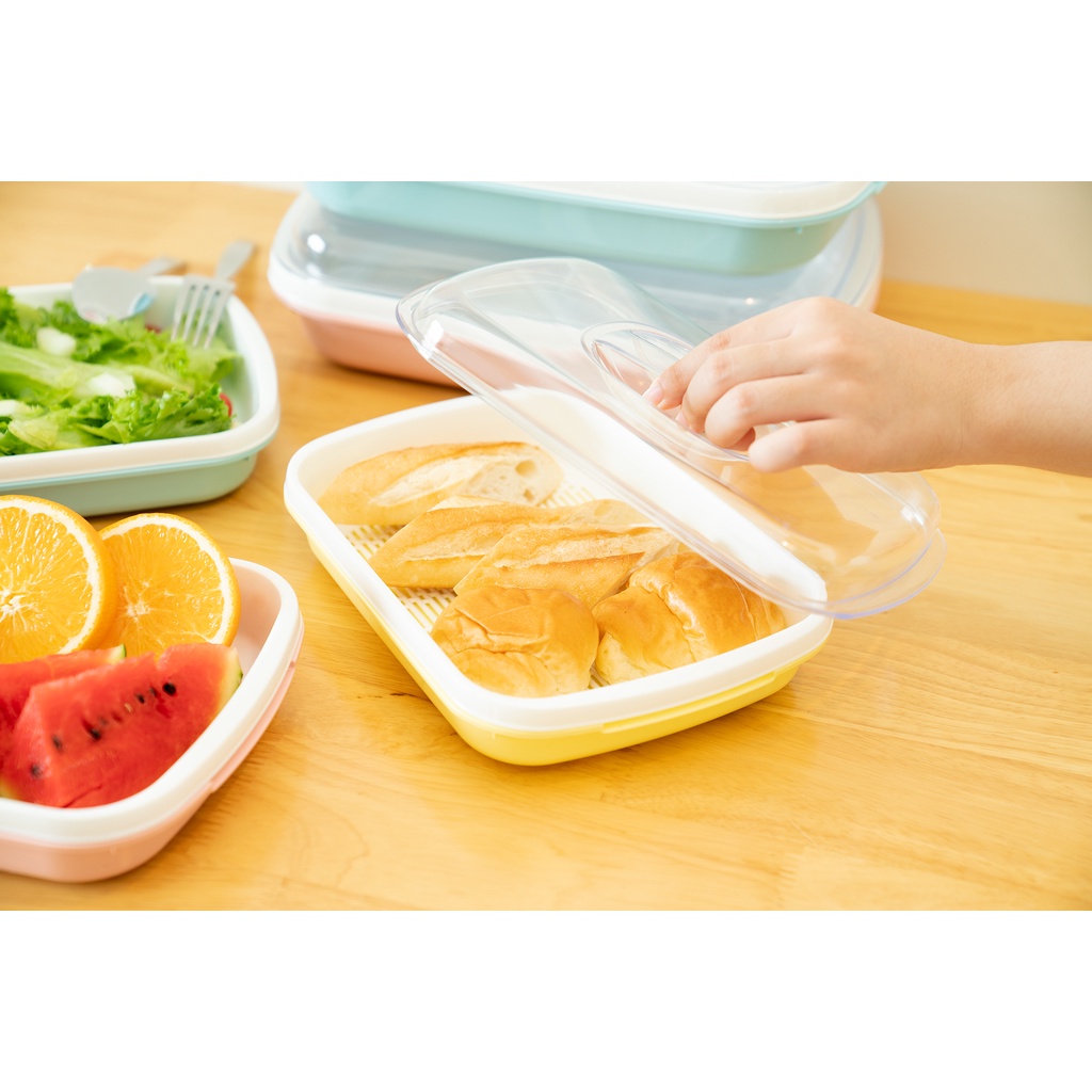 Khay nhựa Duy Tân có nắp đậy 2 kích thước (được chọn màu)