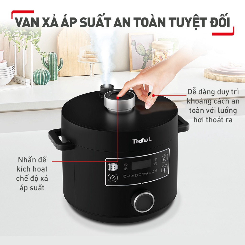 Nồi áp suất điện đa năng Tefal Turbo Cuisine 5L CY754830